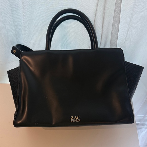 ZAC Zac Posen Elegant Black Satchel - Picture 1 of 3